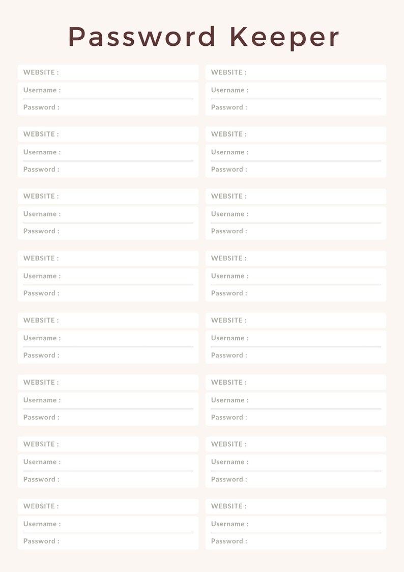 Printable Home Management Planner / Home Management Folder / Home ...