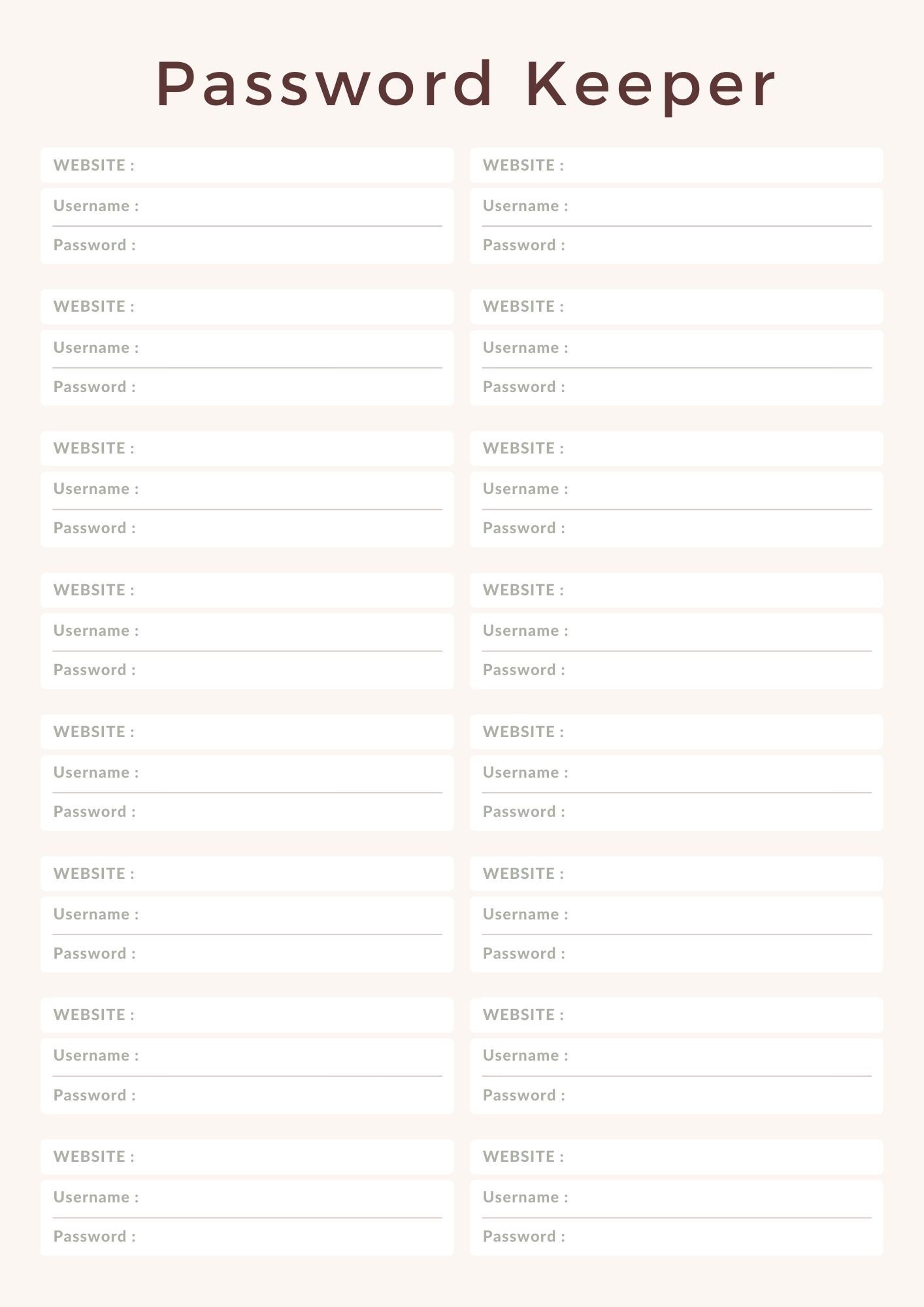 Printable Home Management Planner / Home Management Folder / Home ...