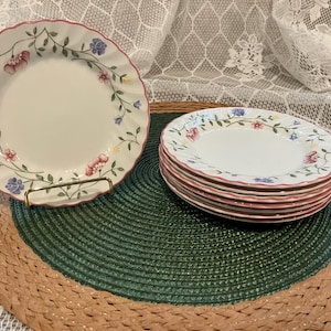 Johnson Brothers Summer Chintz  Bread and Butter Plates, Replacement China Summer Chintz, Four Summer Chintz  6 1/4” Bread and Butters