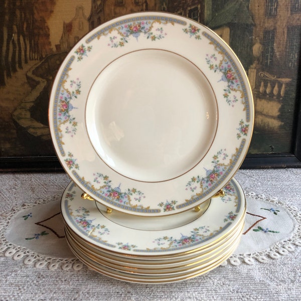 Royal Doulton Juliet Pattern Salad Plates Set of 4,  Romance Collection Juliet by Royal Doulton 1980s, Bone China Made in England