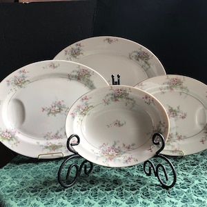 Vintage Theodore Haviland Apple Blossom Serving Platter: Floral Wedding Decor