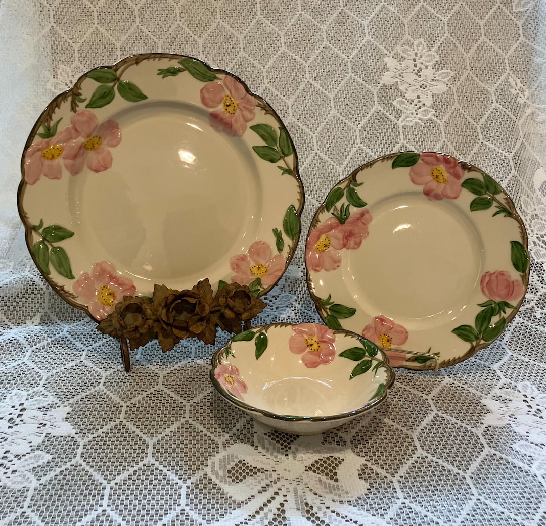 Franciscan Desert Rose Dinnerware: Vintage Plates and Bowls, Made