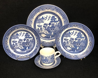 Churchill Blue Willow China: Georgian Dinnerware, Sold Separately