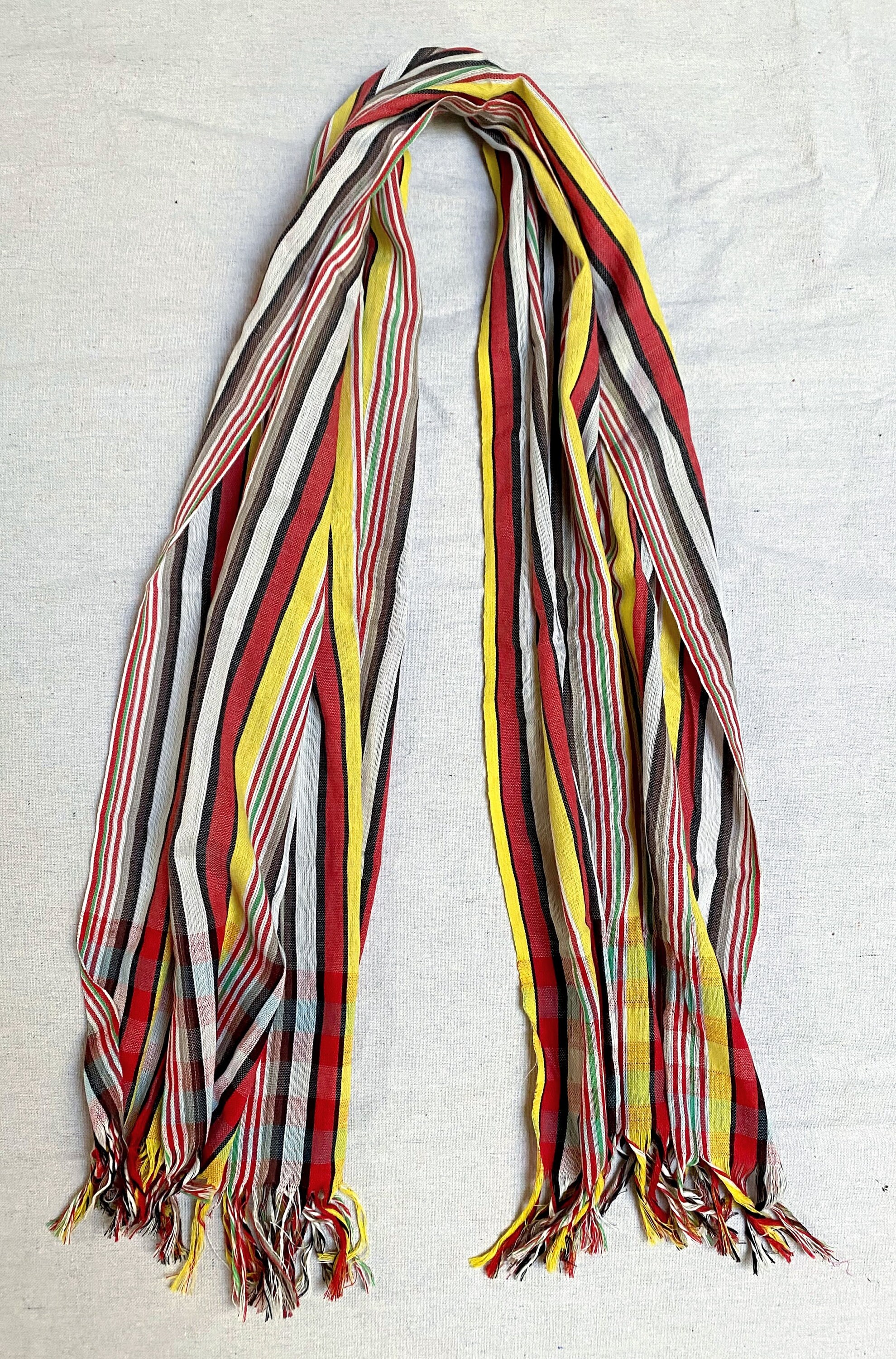 Red & yellow stripe cotton scarf light and soft cotton shawl Etsy
