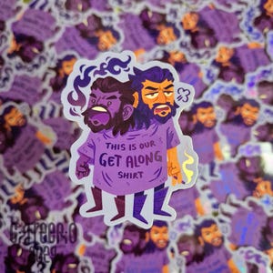 Lucanis & Spite | Dragon Age Veilguard | Holographic Sticker