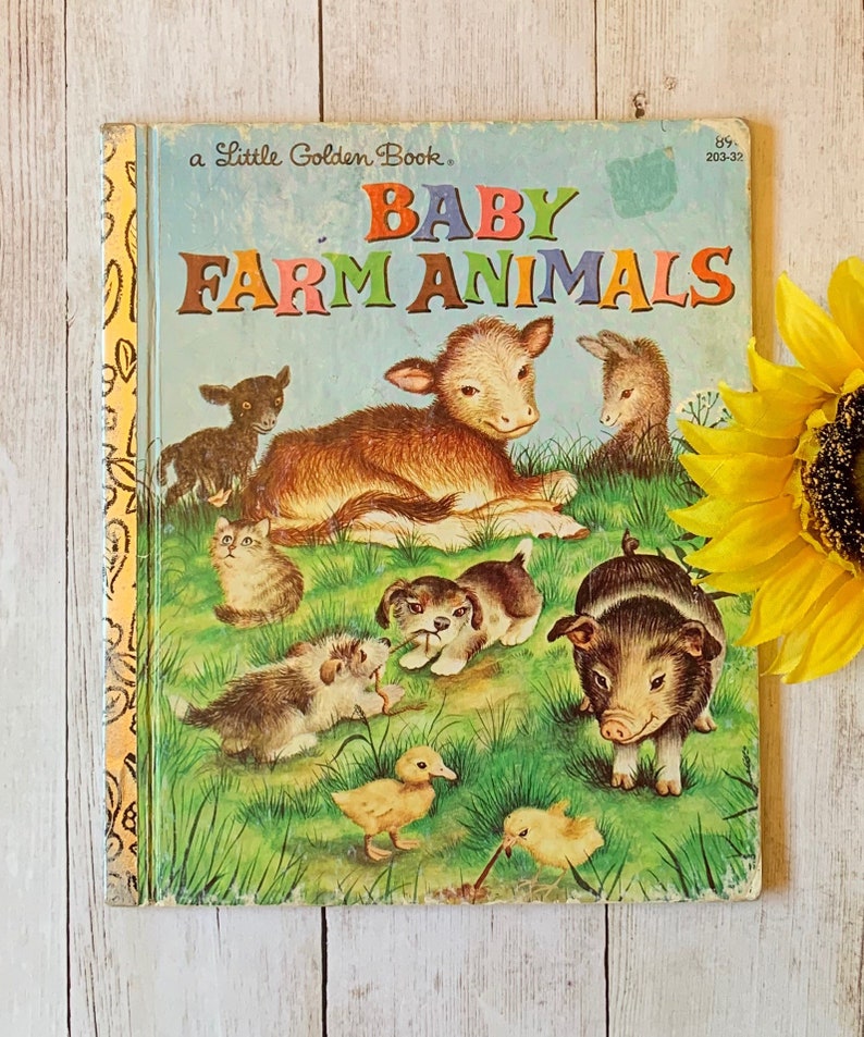 Vintage 1981 Baby Farm Animals Little Golden Book vintage Etsy