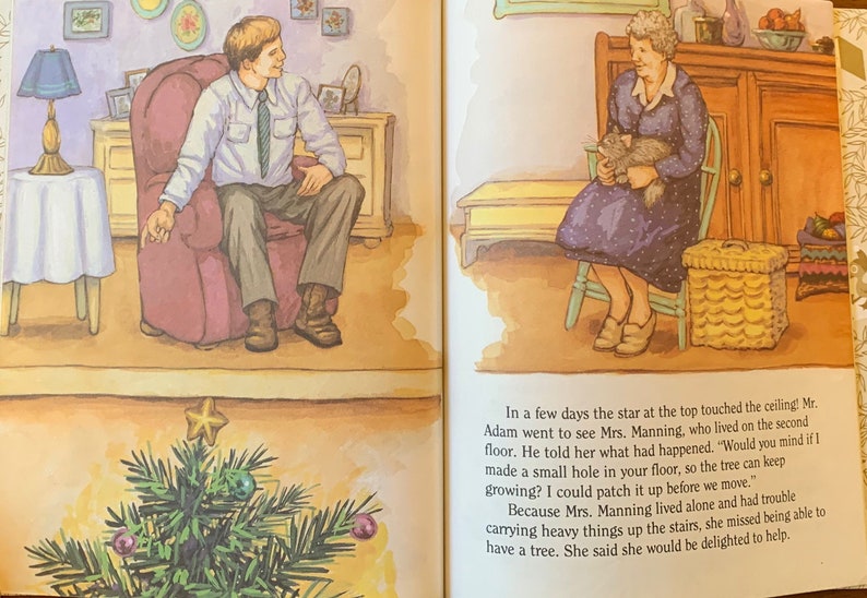 Vintage 1987 the Christmas Tree That Grew Little Golden Book Etsy