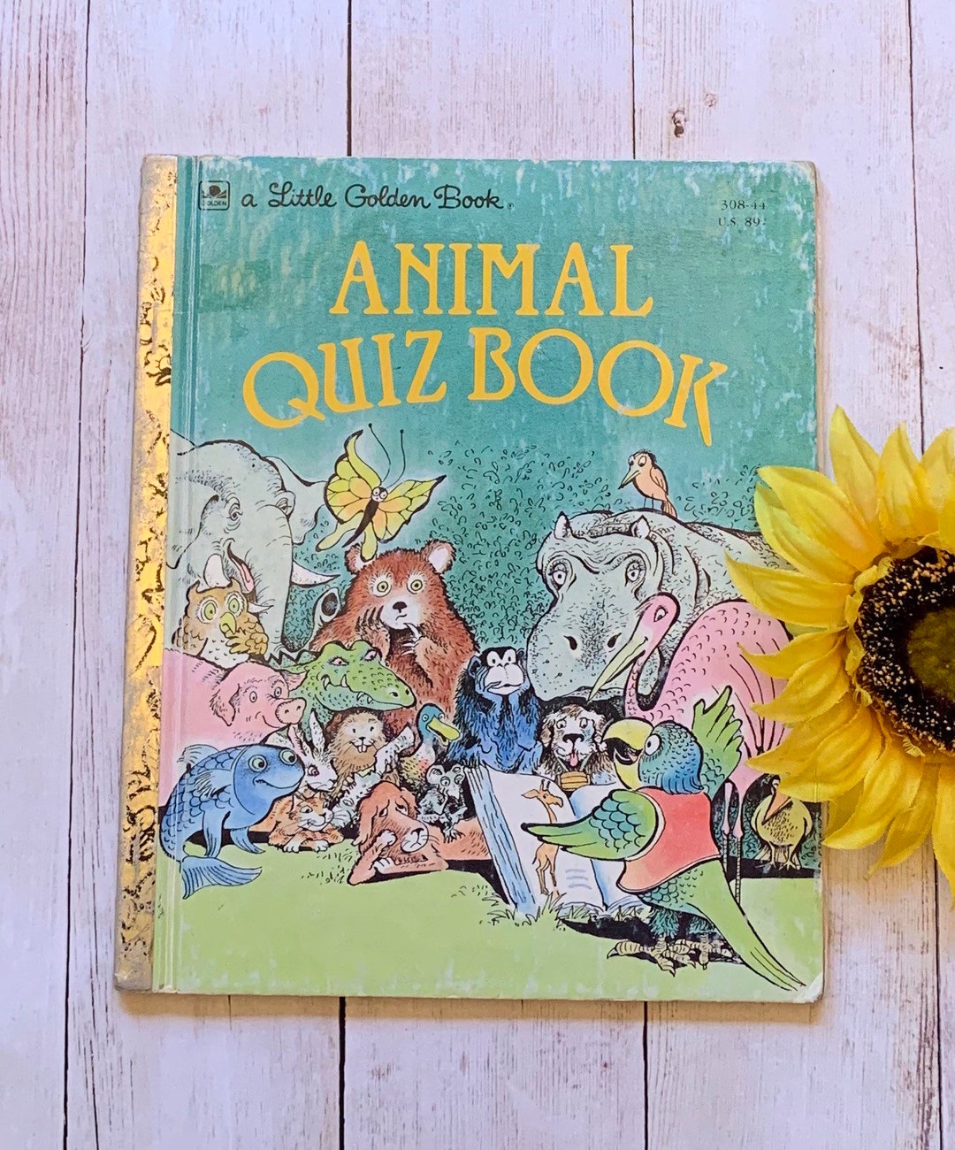 Vintage 1983 Animal Quiz Book Little Golden Book Read Aloud Etsy.de