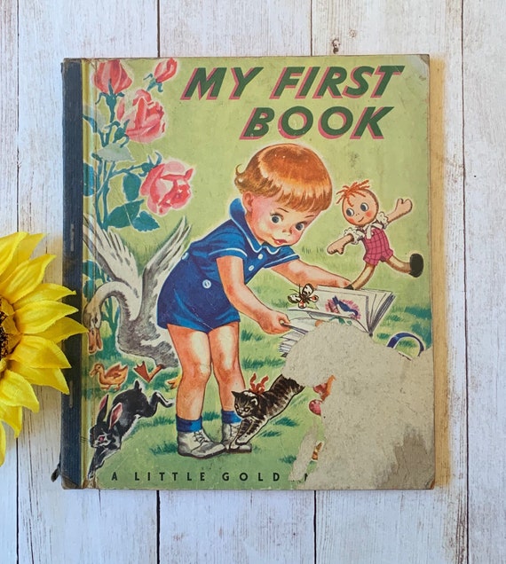 Vintage 1942 My First Book Little Golden Book Vintage | Etsy