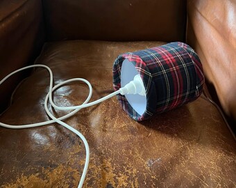lamp, upcycling portable lamp, suspension, lampshade, handmade and eco-responsible creation