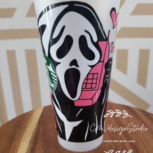 Starbucks Cold Cup, Scream Cold Cup, Call Me, Valentine&#39;s Day Cold Cup, Frosted Cold Cup, 24oz Starbucks Cup, Cold Cup Wraps