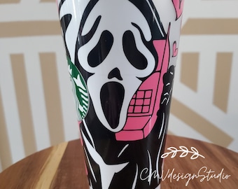 Starbucks Cold Cup, Scream Cold Cup, Call Me, Valentine’s Day Cold Cup, Frosted Cold Cup, 24oz Starbucks Cup, Cold Cup Wraps