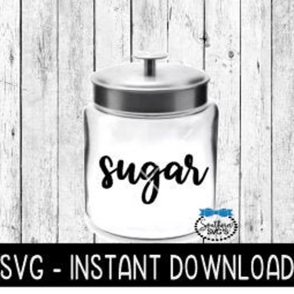 Pantry Labels SVG, Farmhouse Canister Jars SVG Files, Glass Jar SVG Instant Download, Cricut Cut Files, Silhouette Cut Files, Download