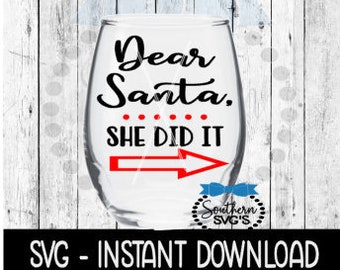 Download Santa Wine Glass Svg Etsy PSD Mockup Templates