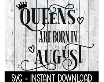 Download Born In August Svg Etsy