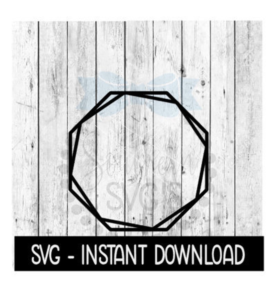 Layered Stacked Octagon Frame SVG, Octagon Frame SVG Files, Instant
