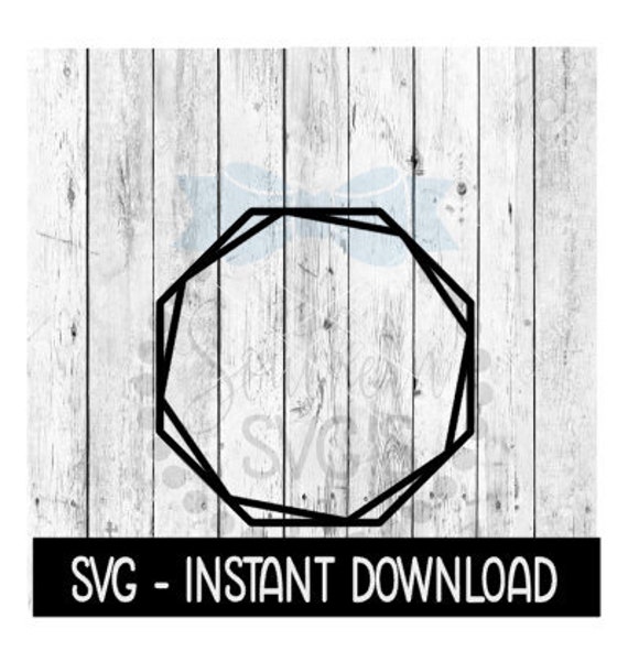 Layered Stacked Octagon Frame Svg Octagon Frame Svg Files Etsy