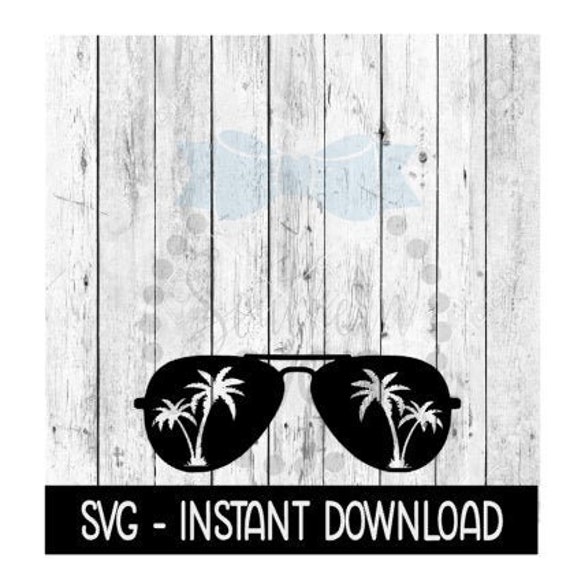 Download Sunglasses With Palm Trees Svg Beach Summer Svg Svg Files Etsy