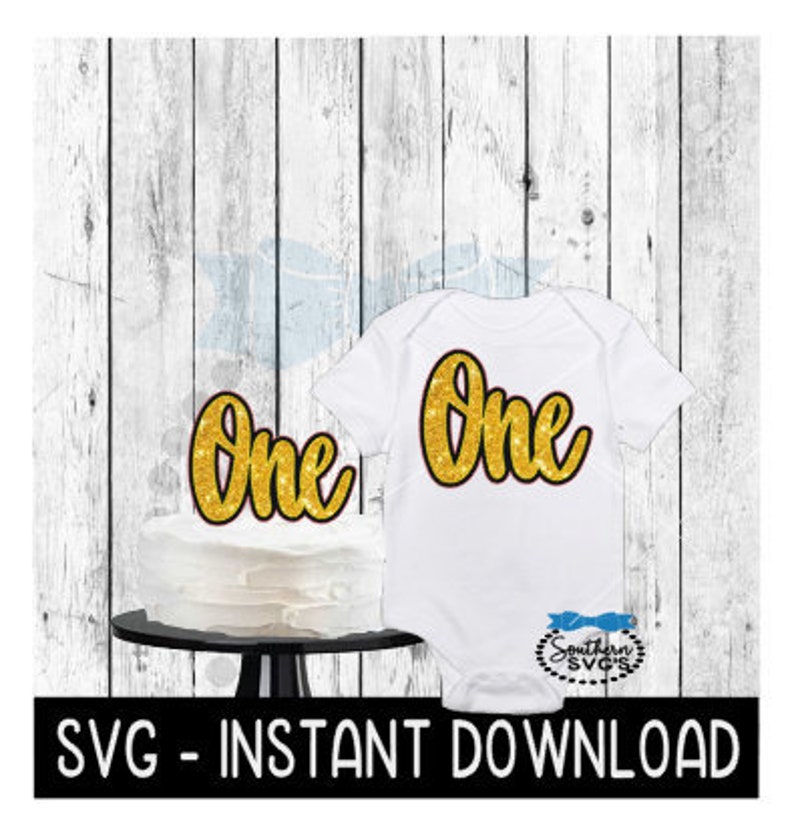 Download Cake Topper SVG File 1st Birthday One Layered Baby ...