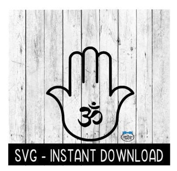 Hamsa Hand SVG Hand Of Fatima SVG Arabic Lettering Evil Eye SVG Instant Download Cricut Cut Files Silhouette Cut Files Download Print