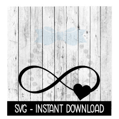 Infinity Symbol With Heart SVG SVG Files Funny Wine Glass - Etsy