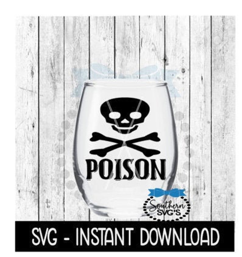 Download Halloween SVG Poison Funny Wine SVG File Farmhouse Sign ...