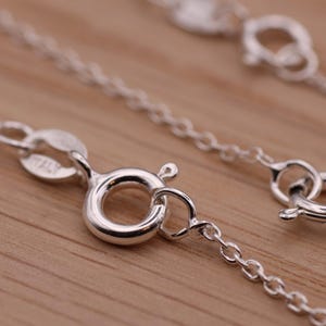 925 Sterling Silver TRACE CHAIN necklace 14&quot;, 16&quot;, 18&quot;, 20&quot;, 24&quot; inch inches (womens/ mens) - wholesale jewellery findings