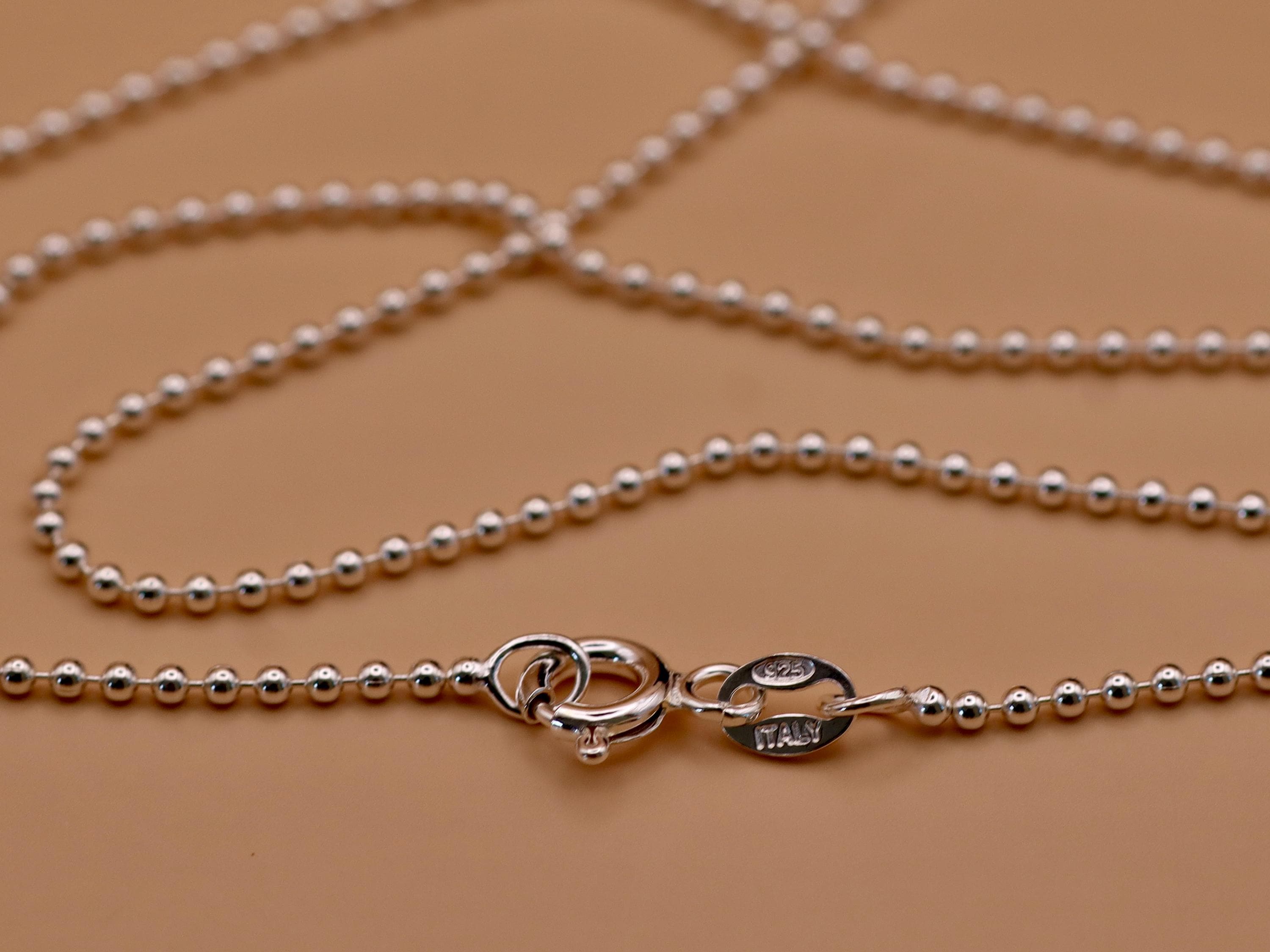 925 Sterling Silver 1mm Cable Chain Extenders - Set Of 5, 1" To 6" Lengths, Made In Italy, For Necklace, Bracelet, Anklet - View #7