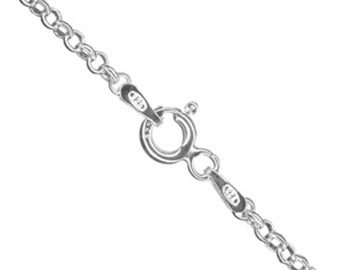 925 Sterling Silver BELCHER CHAIN Necklace 16", 18", 24", 30" - wholesale finding men women