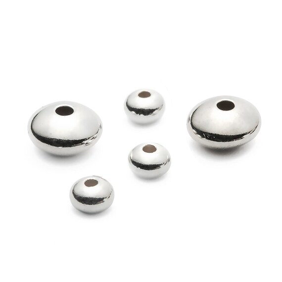 925 Sterling Silver RONDELLE SPACER BEADS 5mm 6mm 8mm Wholesale Jewellery Making Findings Etsy