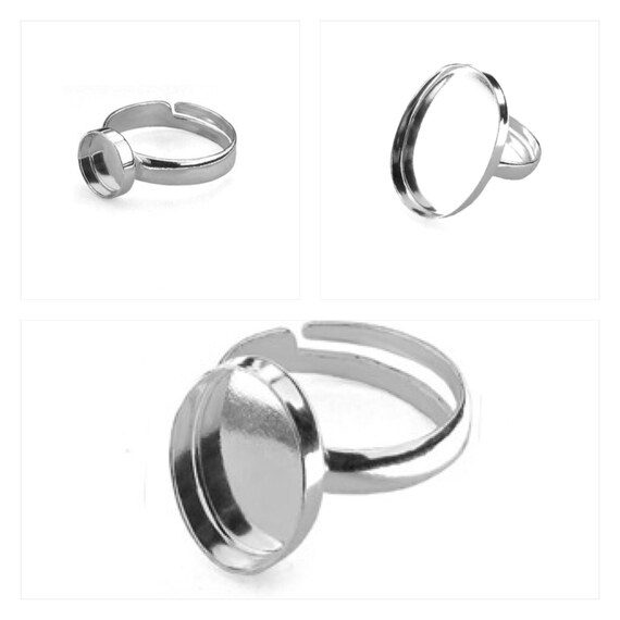 Silver ring cheap blanks wholesale