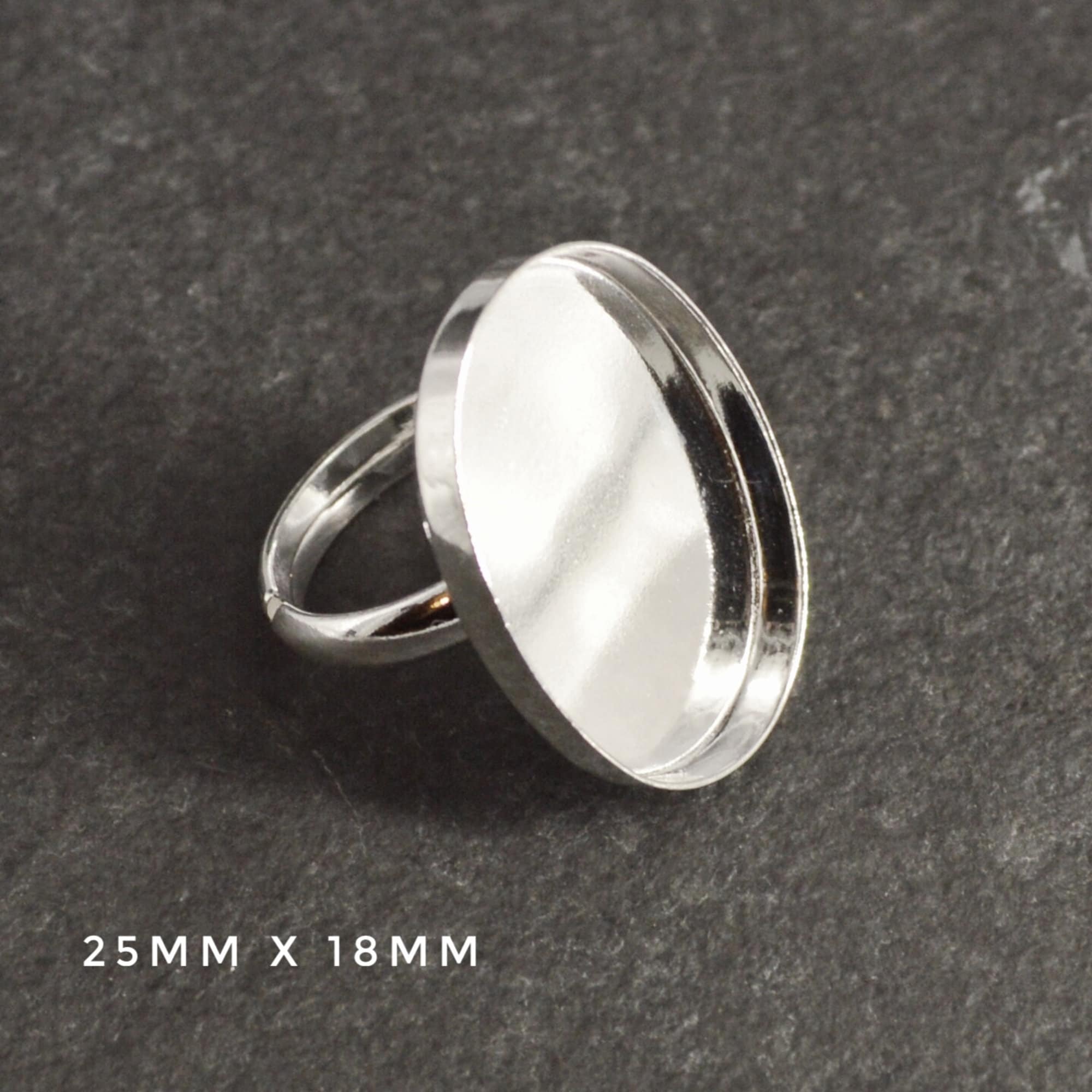 925 Sterling Silver ADJUSTABLE RING blanks 8mm 10mm 14mm Etsy