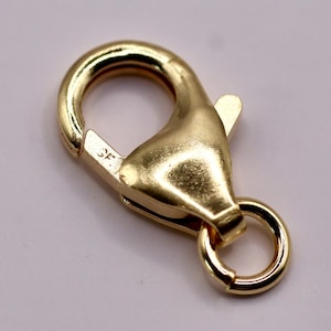 1/20 14K Gold Filled Lobster Claw Clasps | Trigger Clasps for Jewellery Making | 8mm 10mm 12mm | Pack of 1, 10 or 50