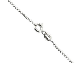 925 Sterling Silver TRACE CHAIN necklace 14", 16", 18", 20", 24" inch inches (womens/ mens) - wholesale jewellery findings