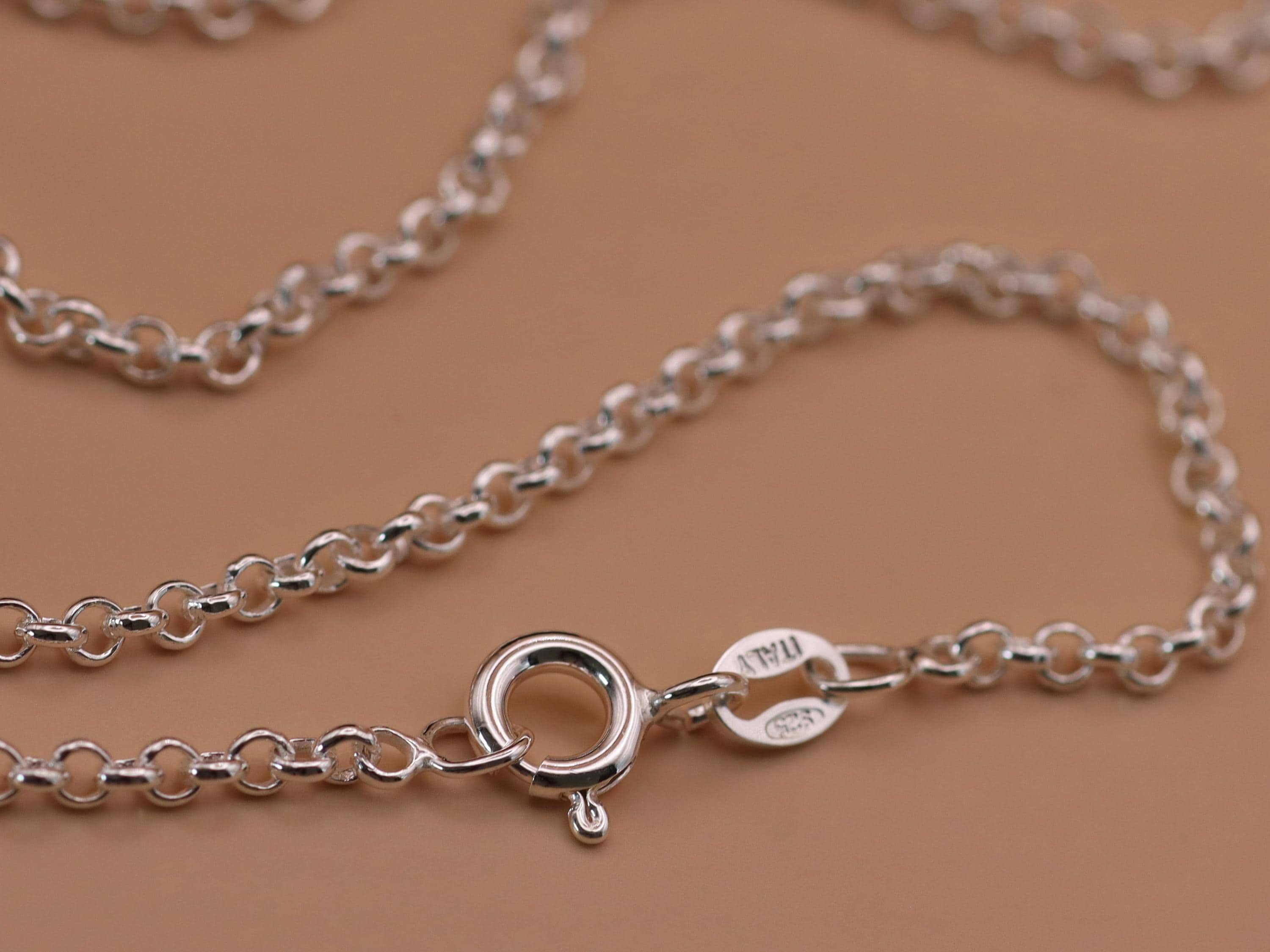 Collana Belcher In Argento Sterling Con Taglio A Diamante