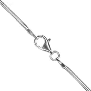 41 CM BOLT RING 16" 1 STERLING SILVER 925 STRONG SQUARE SNAKE CHAIN