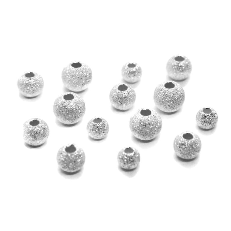 925 Sterling Silver STARDUST SPACER BEADS 4mm 5mm 6mm Etsy UK