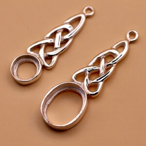 Sterling Silver Celtic Pendant Casts | Stone & Shell Settings