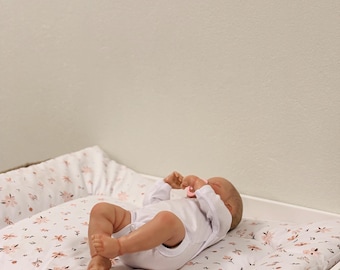 Cambiador para bebés: Alfombrilla impermeable para cambiador con cesta de almacenamiento opcional.