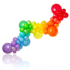 77pc Rainbow Balloon Garland Kit-Birthday, Kids Birthday, Pride