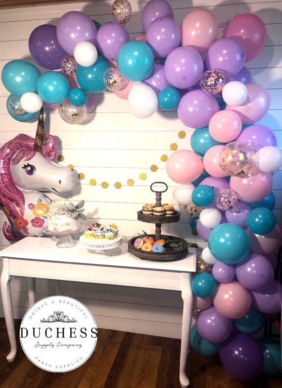 Unicorn Colored Balloon Garland 168 pc Etsy