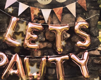 Let's Pawty ROSE GOLD Balloon Garland Kit