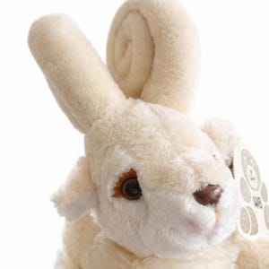 Vintage Ram Plush Wallace Berrie Sheep Stuffed Animal 1980s Curled Horns Farm Decor Cream Soft Toy Nursery Gift made Korea