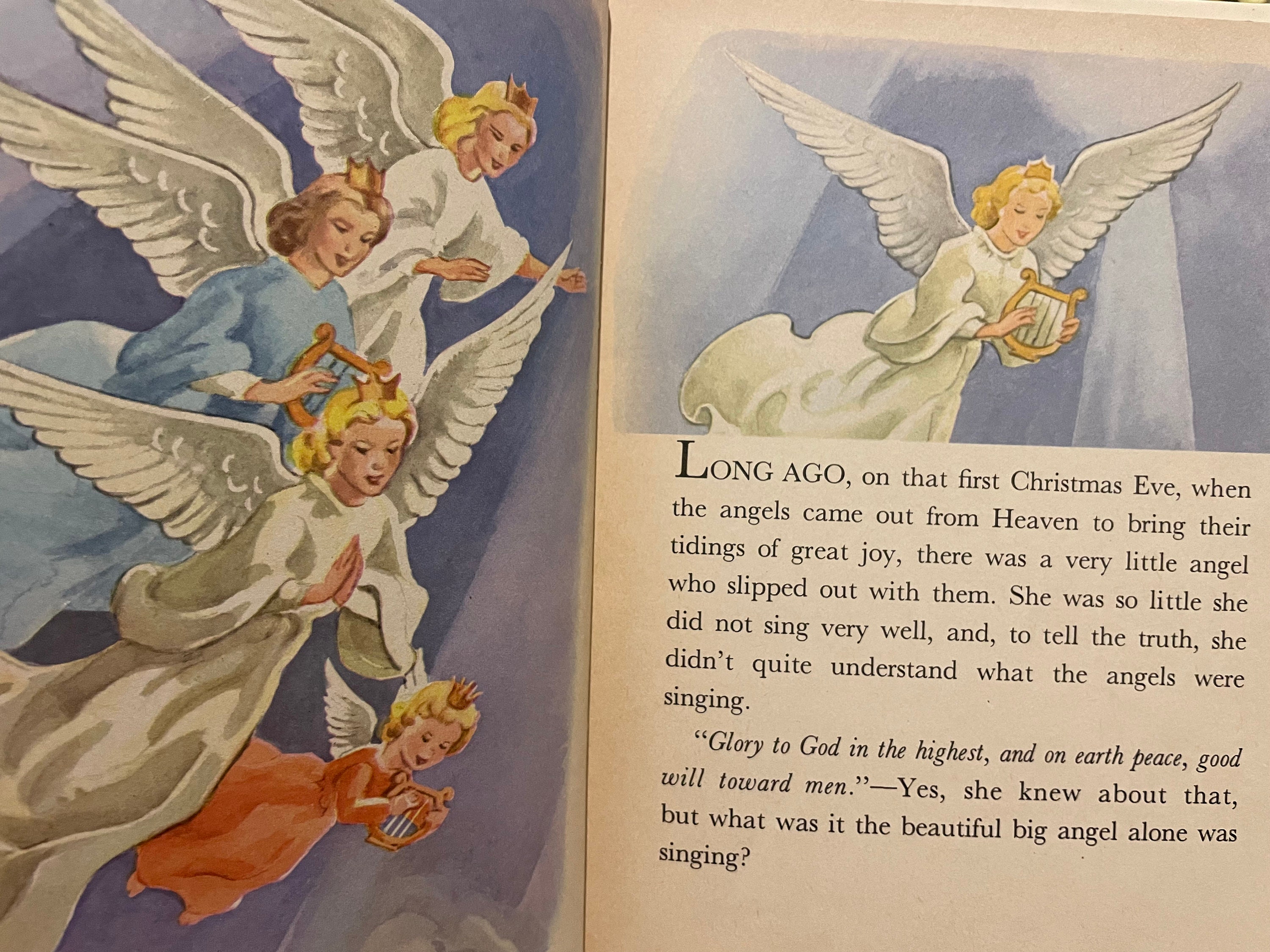 Little Lost Angel 1953 Elf Book & the Littlest Angel Wonder