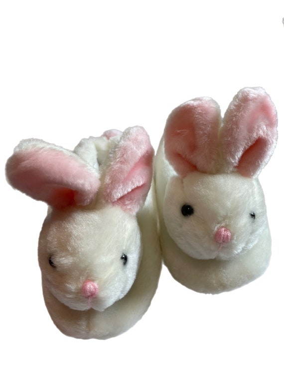 Vintage Kids Bunny Slippers, NOS 1990's Avon Bunny