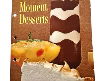 Vintage 1963 Sweet Moment Desserts Cookbook Jell-O Recipes Dream Whip Pudding Booklet Mid Century Baking Recipes Retro Kitchen Ephemera