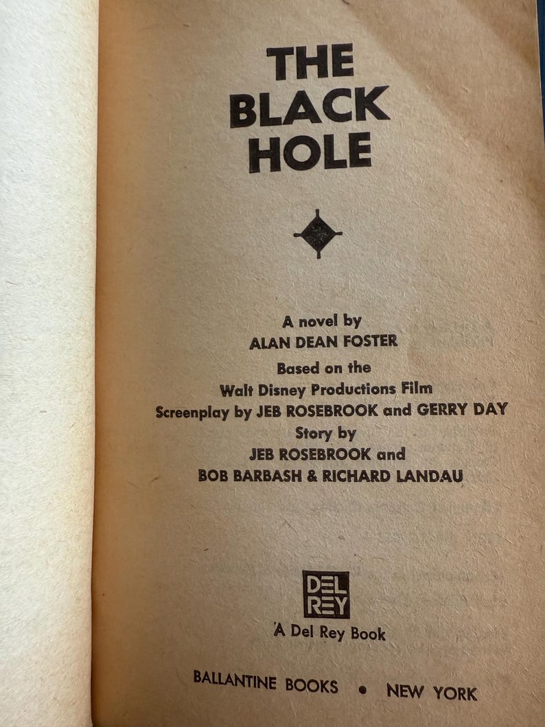 The Black Hole 1979 Paperback Novelization Alan Dean Foster Sci Fi Book image 5