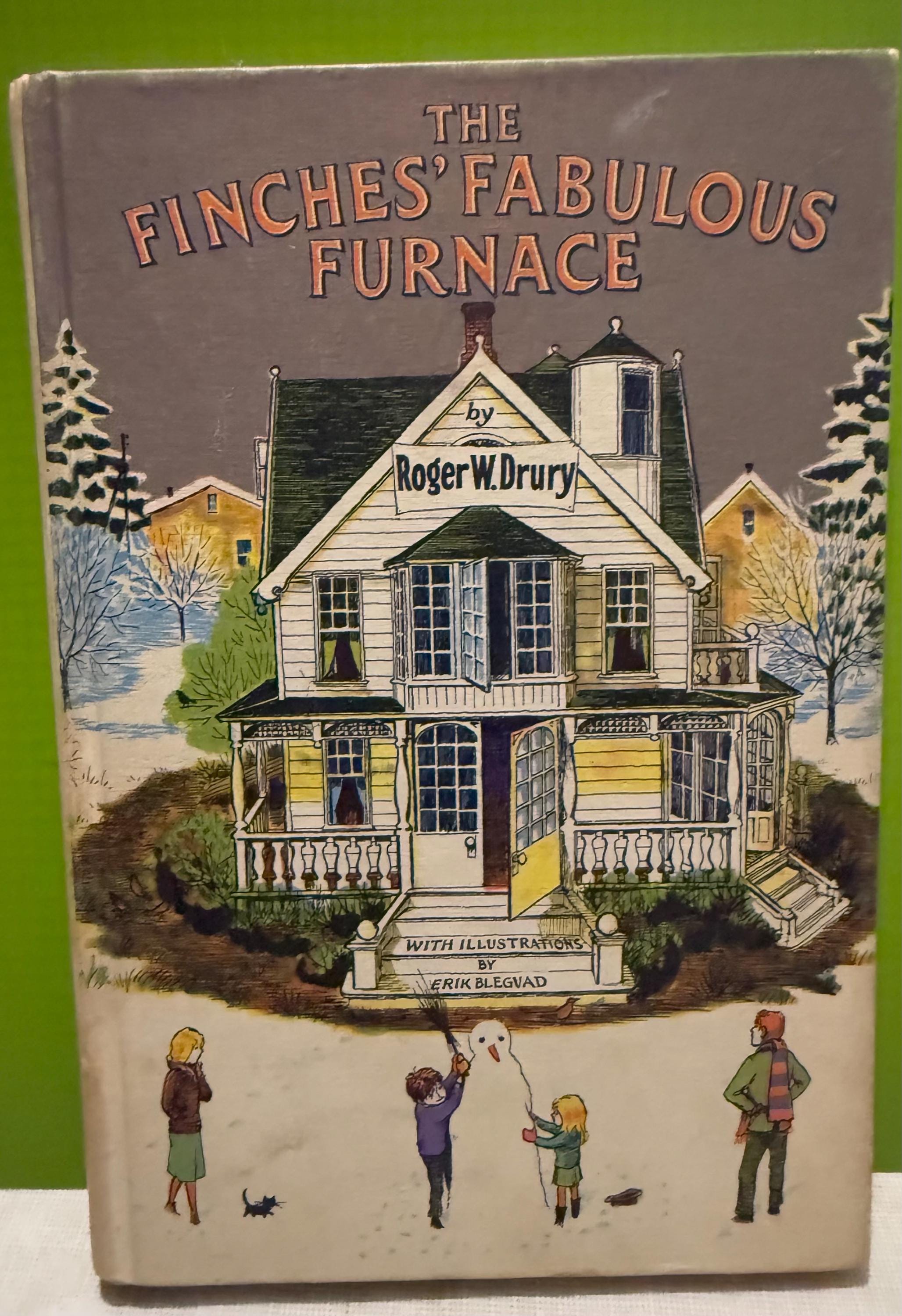 The Finches’ Fabulous Furnace by Roger W. Drury Weekly Reader Hardcover Vintage 1971