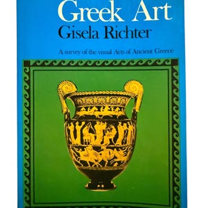 Vintage 1980 A Handbook of Greek Art Gisela Richter Ancient Greece Art History Illustrated Dutton Paperback