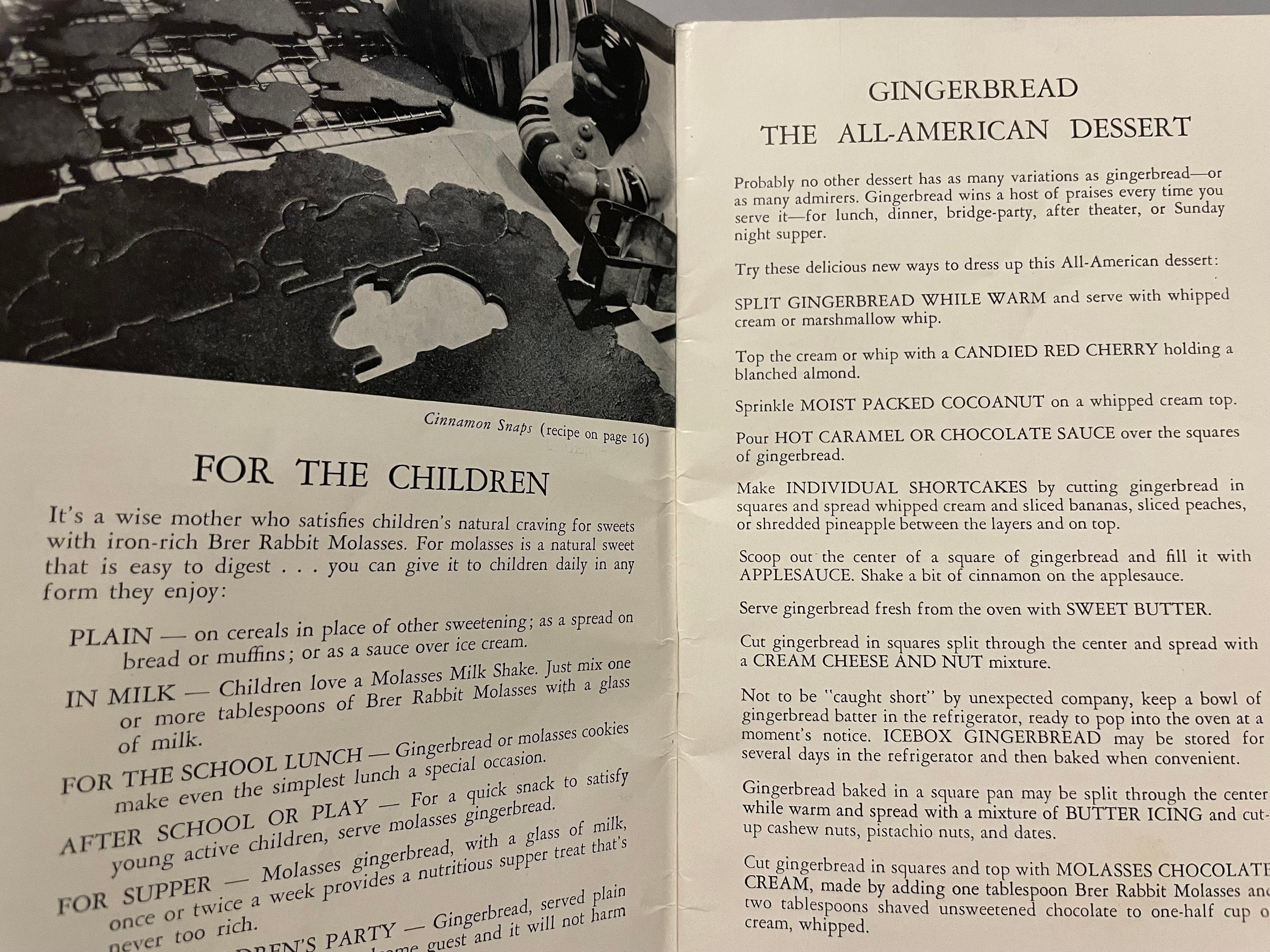 Brer Rabbit’s Modern Recipes for Modern Living Very Special Molasses ...